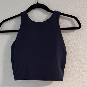 Athleta Navy longline sport top